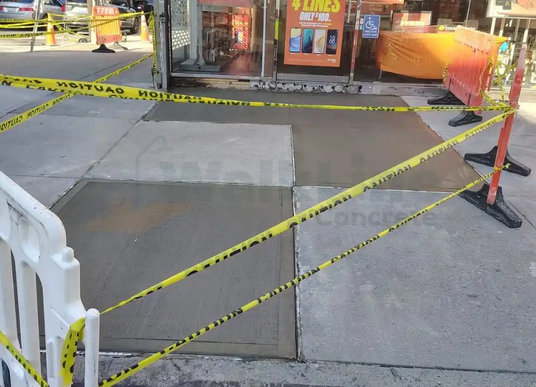 repaired sidewalk in Bronx